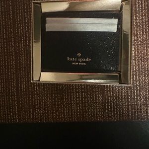 Black Sparkling Kate Spade Card Case♠️ NWT